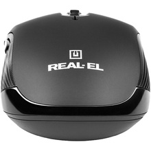 Мишка REAL EL RM-331W Black (EL123200044)