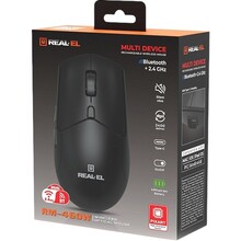 Миша REAL EL RM-460W Black (EL123200048)