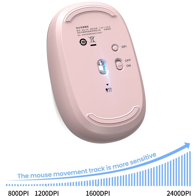 Миша UGREEN MU105 Pink (90686) Комплектація миша, USB-приймач, інструкція