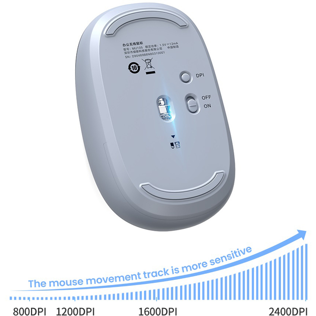 Мышь UGREEN MU105 Blue (90671) Комплектация мышь, USB-прийомник, инструкция