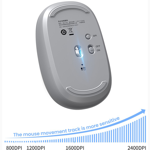 Миша UGREEN MU105, Сіра (90669) Комплектація миша, USB-приймач, інструкція