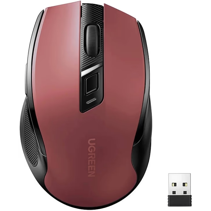 Миша UGREEN MU006 Ergonomic Red (25752) Комплектація миша, USB-приймач, інструкція