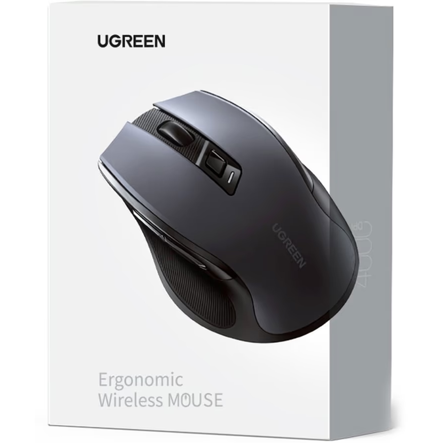 Внешний вид Мышь UGREEN MU006 Ergonomic Black (15063)