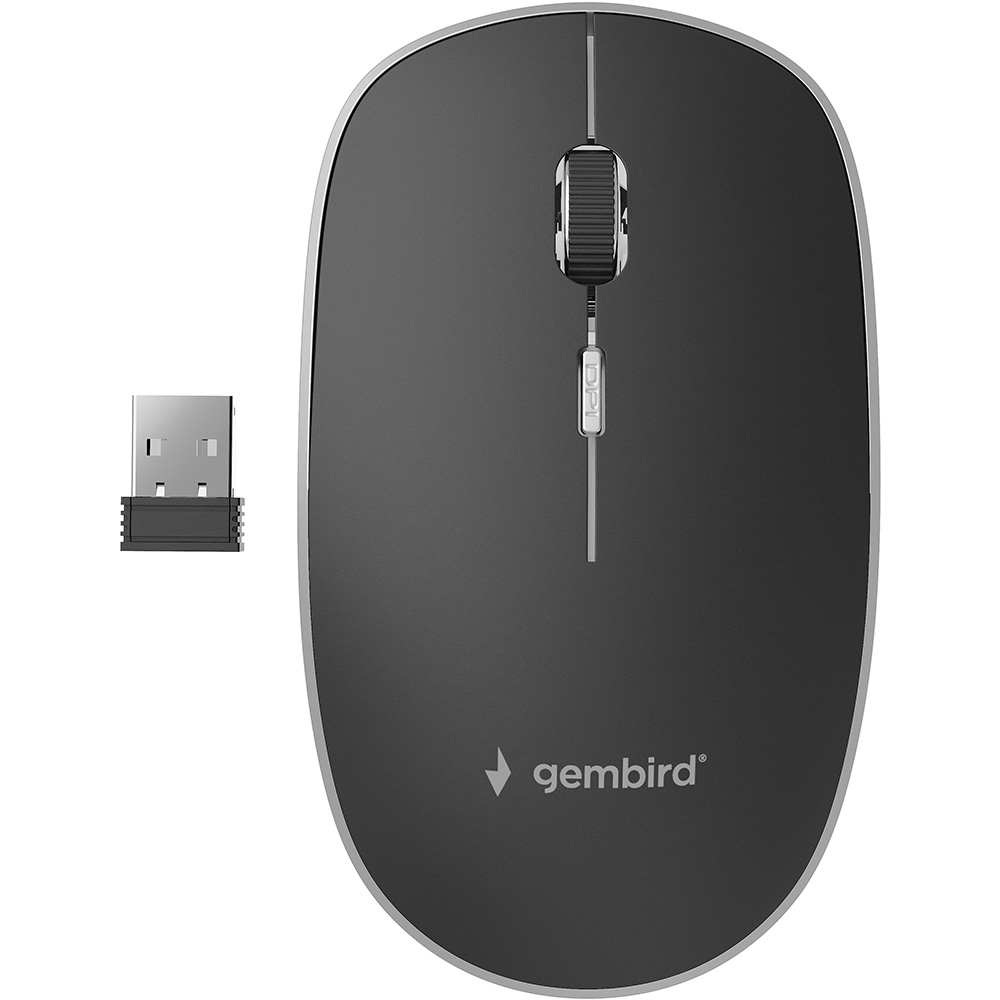 Миша GEMBIRD Wireless Black (MUSW-4BS-01)