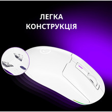 Мышь LORGAR MSA10W Wireless Gaming White (LRG-MSA10W-WH) Мышь LORGAR MSA10W Wireless Gaming White (LRG-MSA10W-WH)