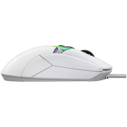 Зовнішній вигляд Миша LORGAR MSP80 Wired Gaming Mouse Pro White (LRG-MSP80-WH)