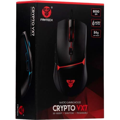 Мышь FANTECH CRYPTO VX7 Black (CRYPTO-VX7) Тип сенсора оптический