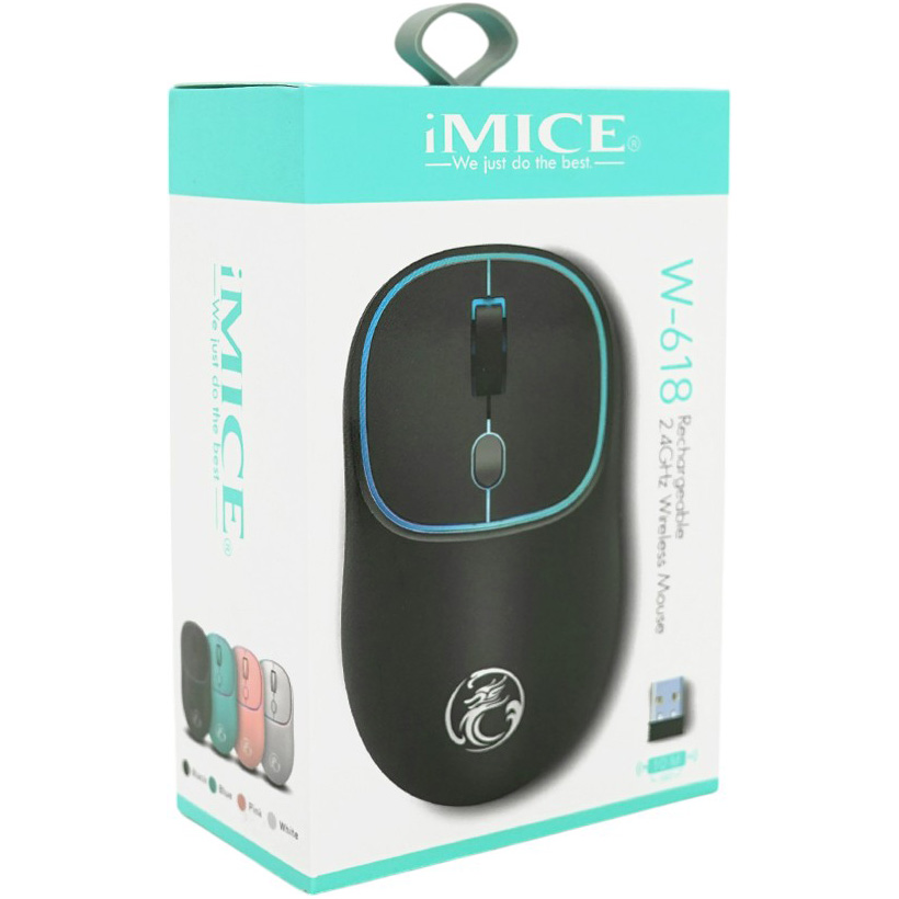 Мышь IMICE W-618 Black (iMICEW-618B) Тип сенсора оптический