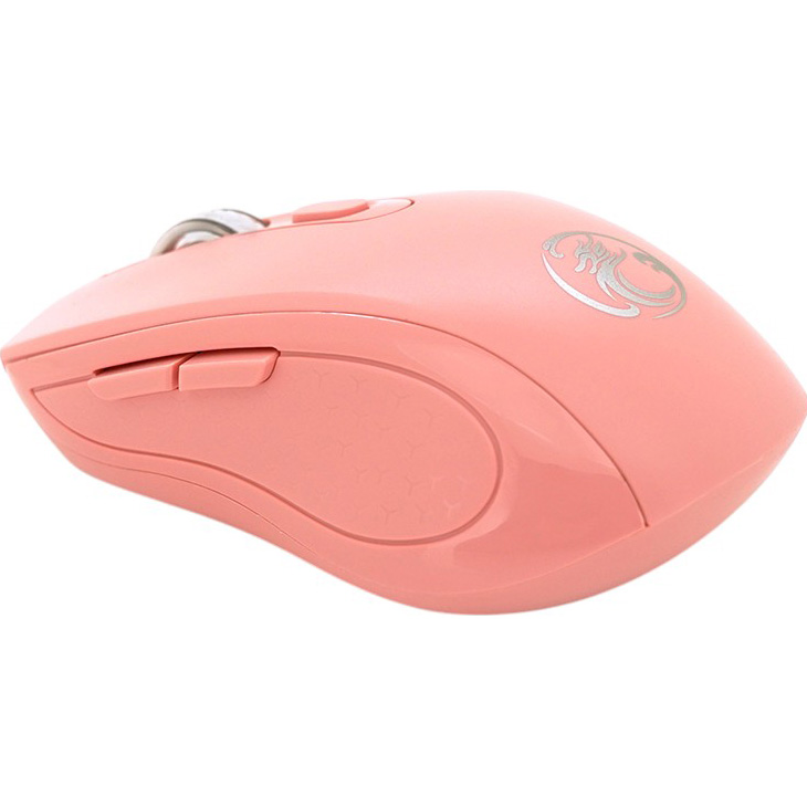 Мышь IMICE W-718 Pink (iMICEW-718P) Беспроводное подключение Bluetooth + RF