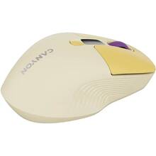 Мышь CANYON MW-26 LCD Silent Dual mode Yellow (CNS-CMSW26Y)