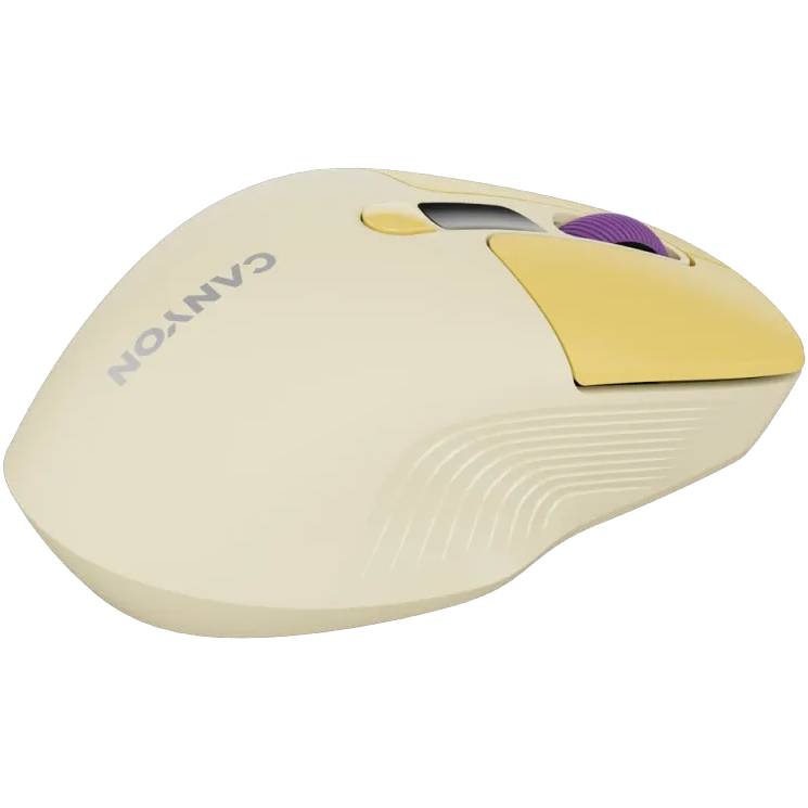 Заказать Мышь CANYON MW-26 LCD Silent Dual mode Yellow (CNS-CMSW26Y)