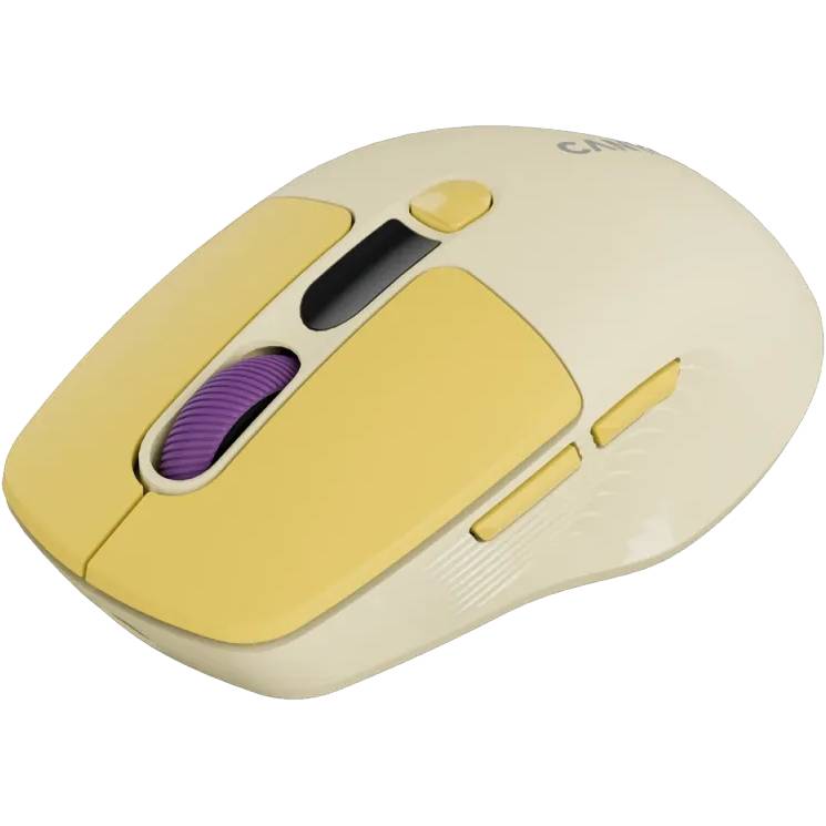 Мышь CANYON MW-26 LCD Silent Dual mode Yellow (CNS-CMSW26Y) Комплектация мышь, USB-приемник, кабель 80 см USB-A - USB-C, руководство пользователя