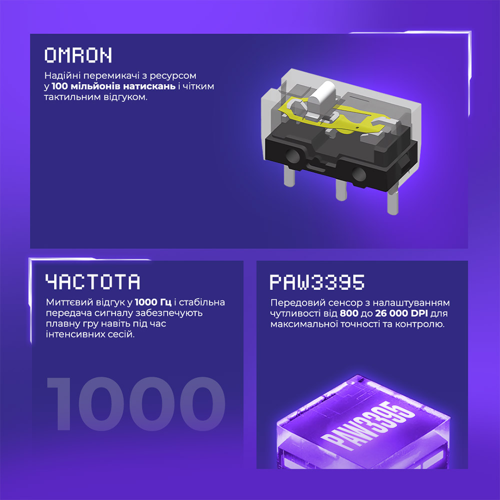 Покупка Миша PROOVE Gaming Rate Pro Black (WMRP00022001)