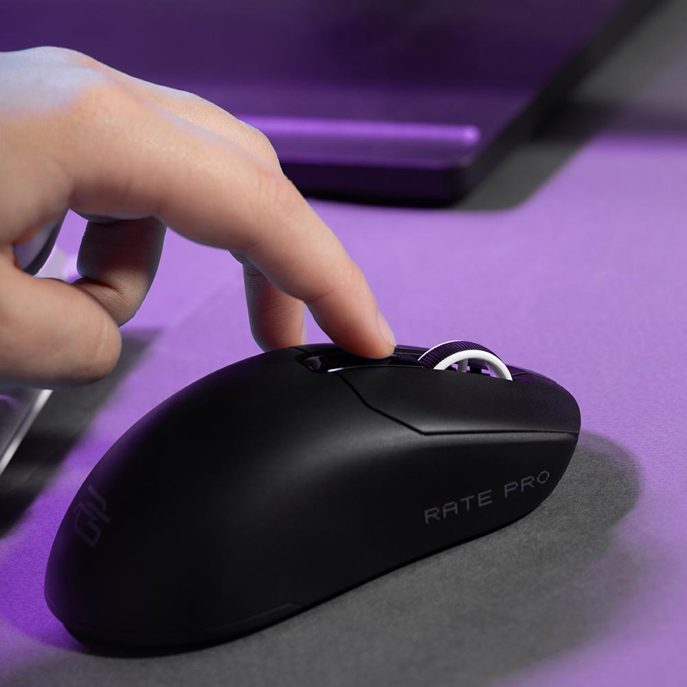 Миша PROOVE Gaming Rate Pro Black (WMRP00022001) Бездротове підключення Bluetooth + RF