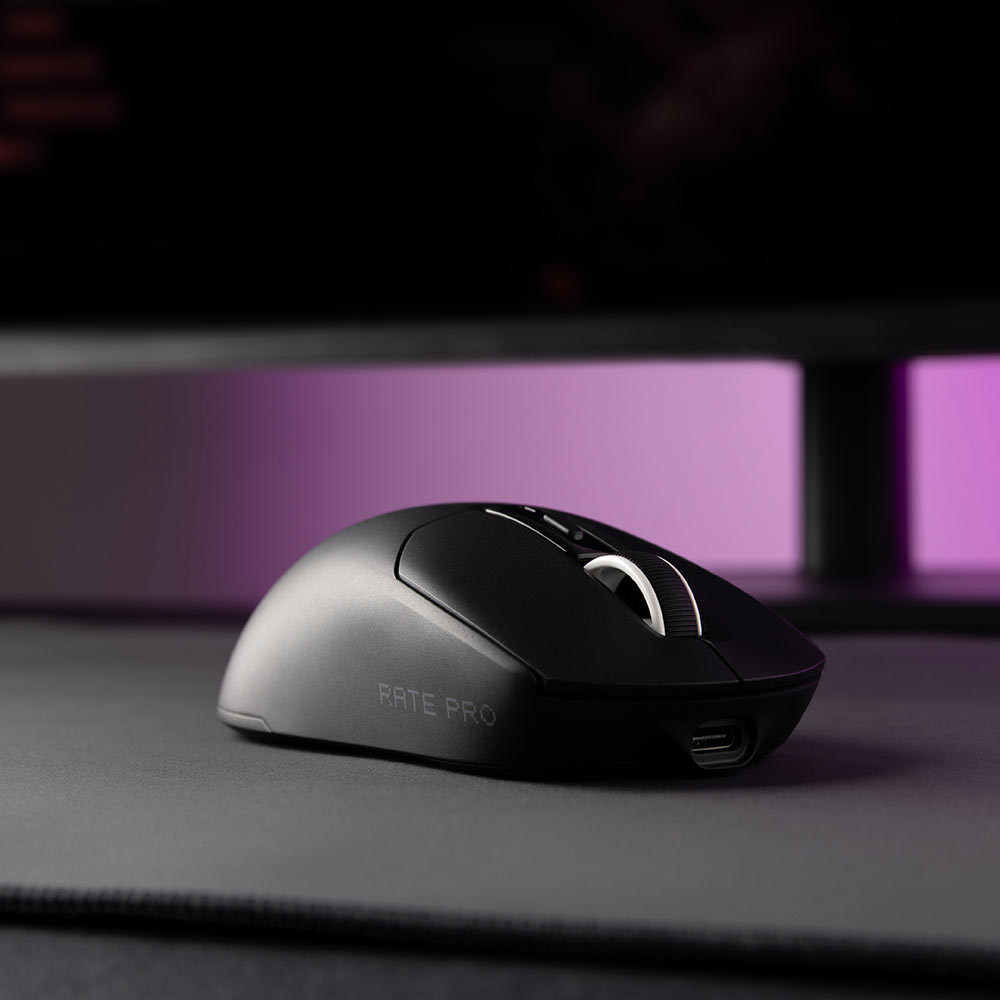 Мышь PROOVE Gaming Rate Pro with Charging Dock Black (WMRPCD022001) Беспроводное подключение Bluetooth + RF