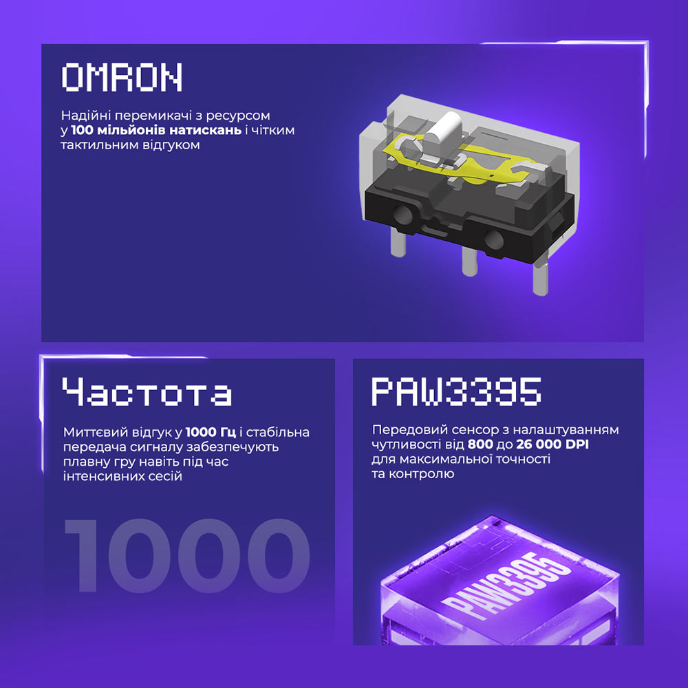 В Украине Мышь PROOVE Gaming Rate Pro with Charging Dock Black (WMRPCD022001)