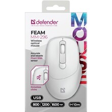 Миша DEFENDER Feam MM-296 White (52297)