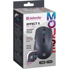 Мышь DEFENDER Effect X MS-095 Black (52095)