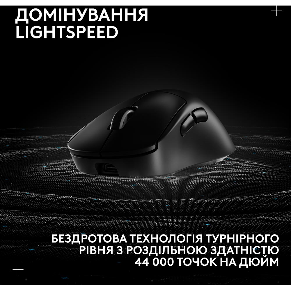 Мышь LOGITECH G Pro X Superlight 2 Dex Black (910-007357) Проводное подключение USB
