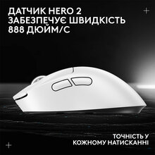 Миша LOGITECH G Pro X Superlight 2 Dex White (910-007365)