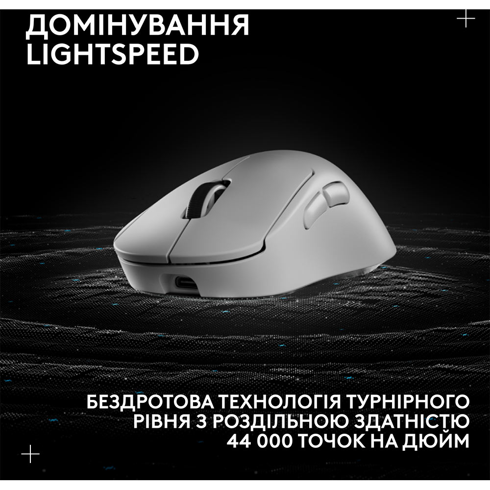 Миша LOGITECH G Pro X Superlight 2 Dex White (910-007365) Дротове підключення USB