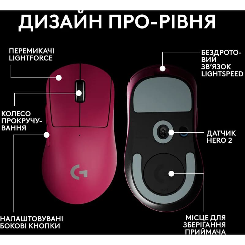 В Фокстрот Мышь LOGITECH G Pro X Superlight 2 Dex Pink (910-007373)