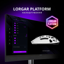 Миша LORGAR Elite MSE90W Wireless Gaming White (LRG-MSE90W-WH)