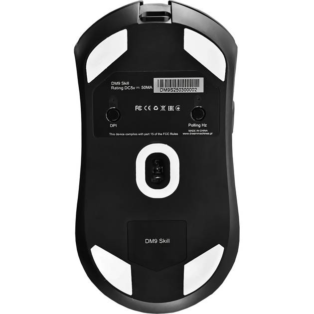 Миша DREAM MACHINES DM9 SKILL USB Black Тип сенсора оптичний
