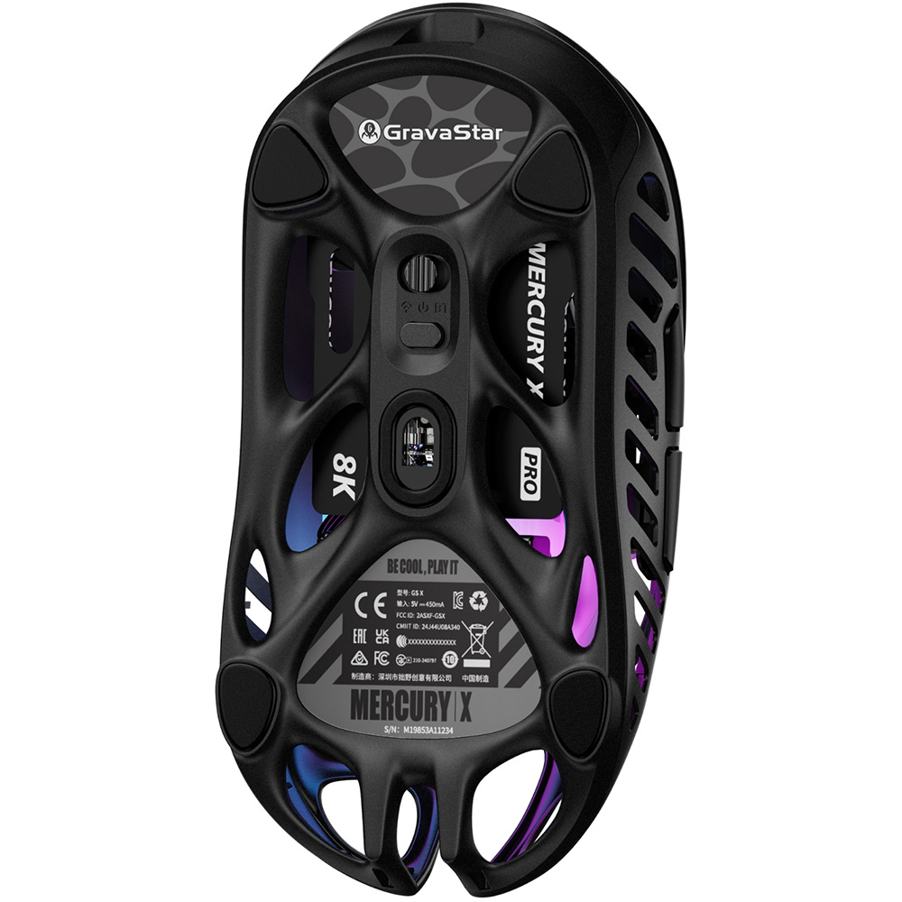 Мышь GRAVASTAR Mercury X Galaxy Black (GSX_BLK) Проводное подключение USB