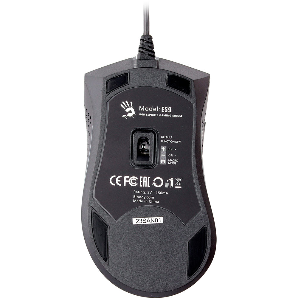 Мышь BLOODY ES9 Plus Stone black (4711421971515) Тип сенсора оптический