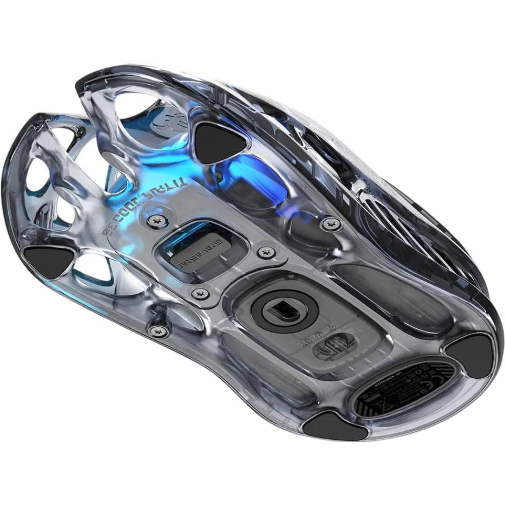 Миша GRAVASTAR Mercury M2 BT/WL/USB-A Black/Transparent (GRAVASTARM2_XTAL_BLK) Бездротове підключення Bluetooth + RF