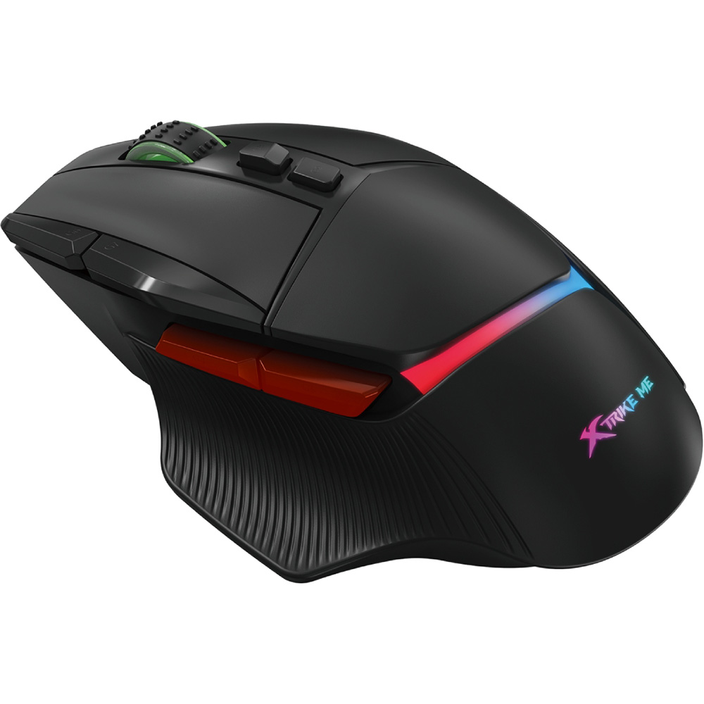 Мыша XTRIKE ME GM-415, RGB чорна Дополнительно ресурс переключателей: 8 миллионов нажатий, частота: 125 Гц, рабочее напряжение: 5 В, рабочий ток: 150 мА