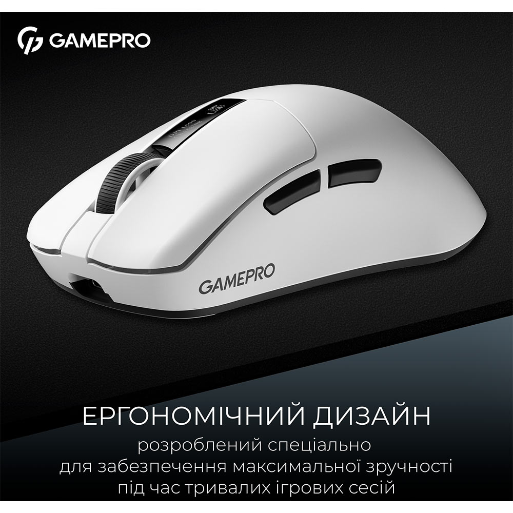Огляд Миша GAMEPRO Asgard Thor PAW3395 Wireless White (GM023W)
