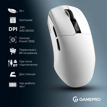 Мышь GAMEPRO Asgard Thor 1К White (GM023W)