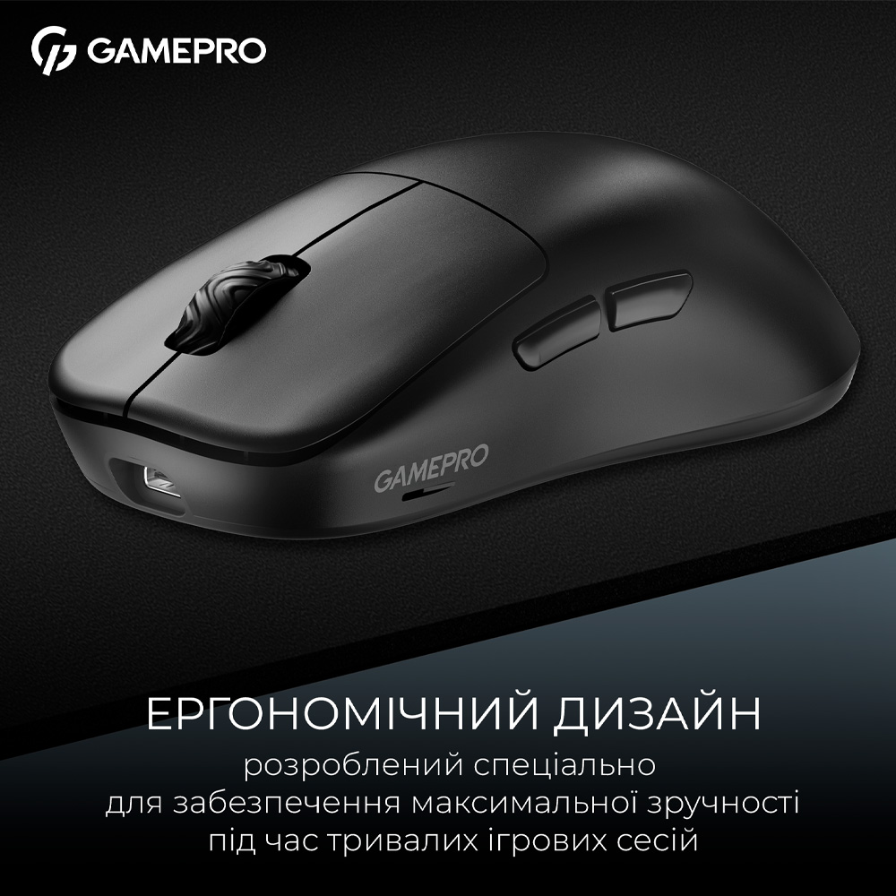 Миша GAMEPRO Asgard Loki Вlack (GM022B) Тип сенсора оптичний