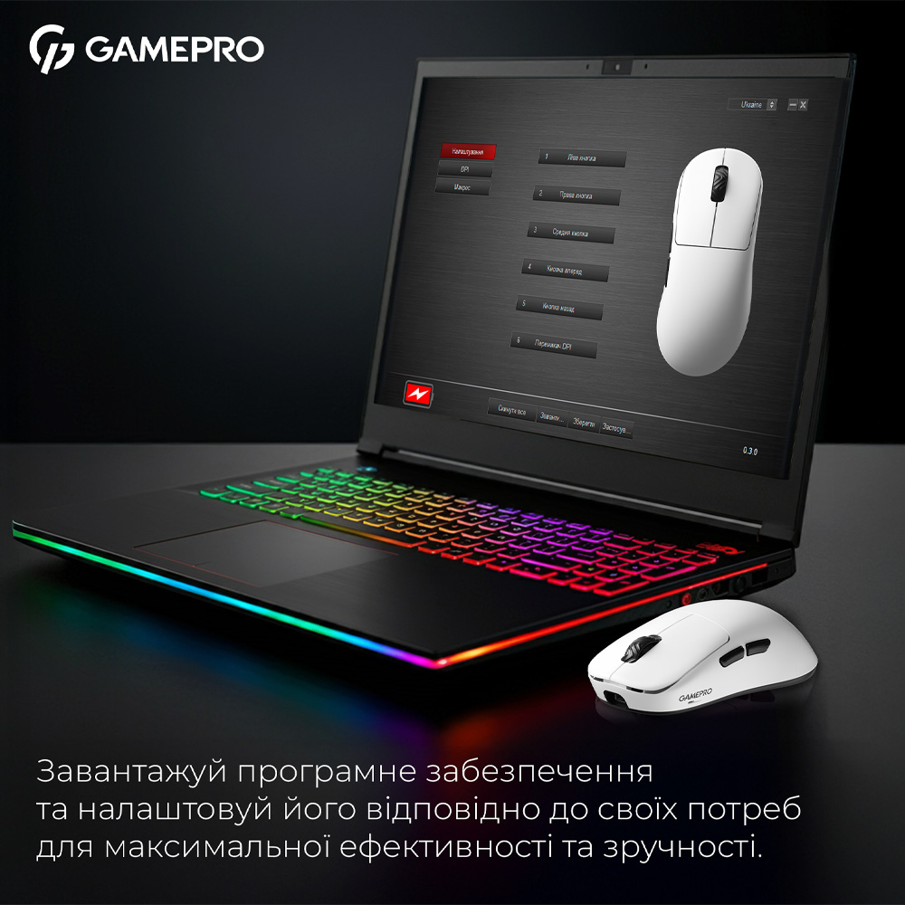 Фото Миша GAMEPRO Asgard Loki White (GM022W)