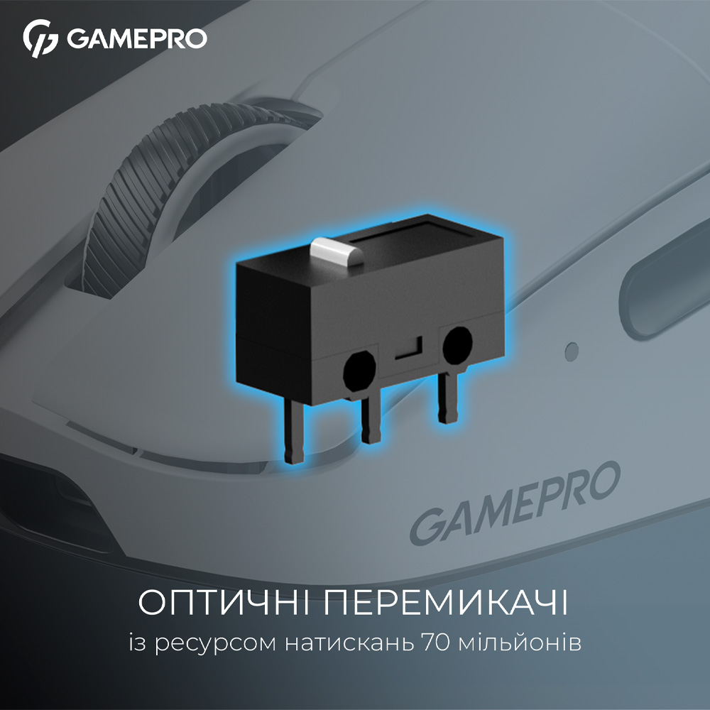 В інтернет магазині Миша GAMEPRO Asgard Odin 8K PAW3950 White (GM035W)