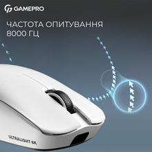 Миша GAMEPRO Asgard Odin 8K PAW3950 White (GM035W)