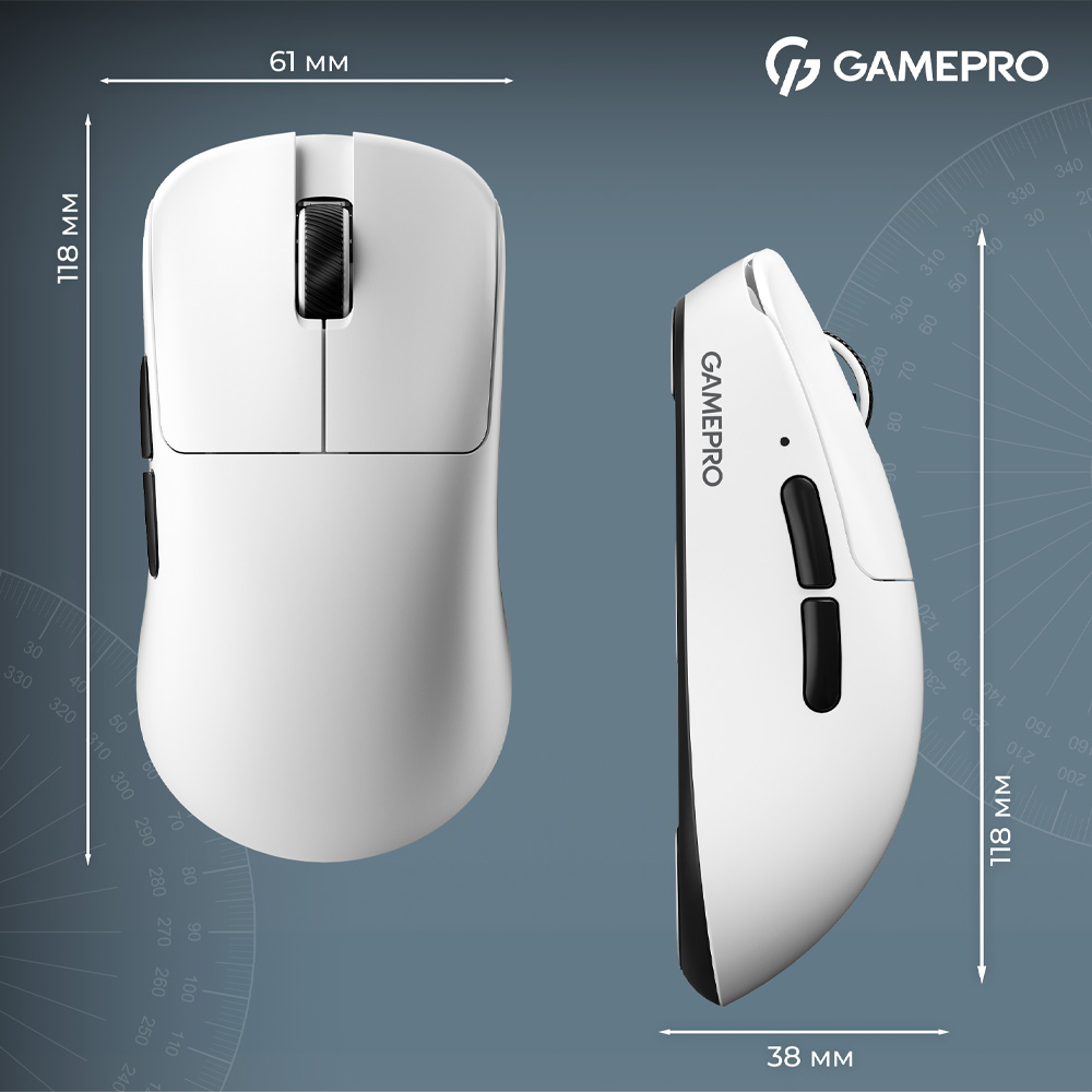 Фото 15 Миша GAMEPRO Asgard Odin 8K PAW3950 White (GM035W)