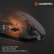 Миша GAMEPRO Genesis Avenger Black (GM096B)