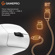 Миша GAMEPRO Genesis Avenger White (GM096W)