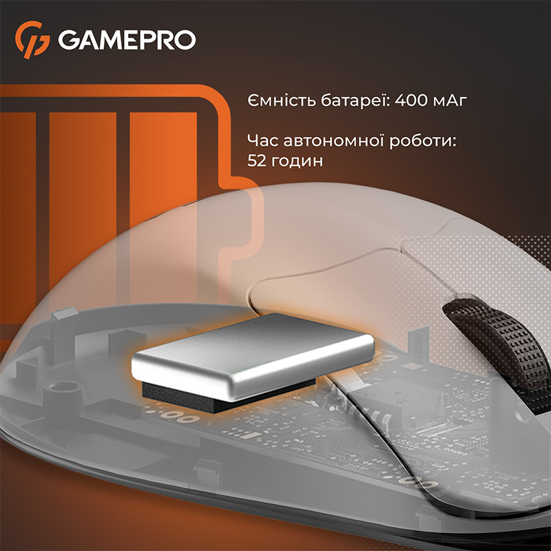 Замовити Миша GAMEPRO Genesis Avenger White (GM096W)