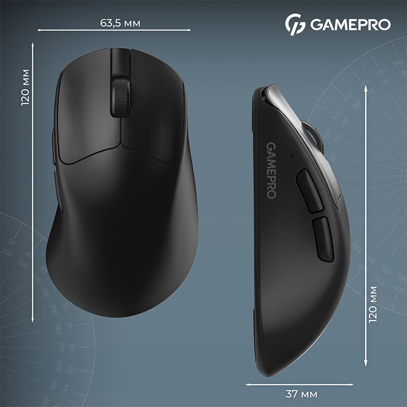 Фото 16 Миша GAMEPRO Genesis Avenger Pro Black (GM017B)