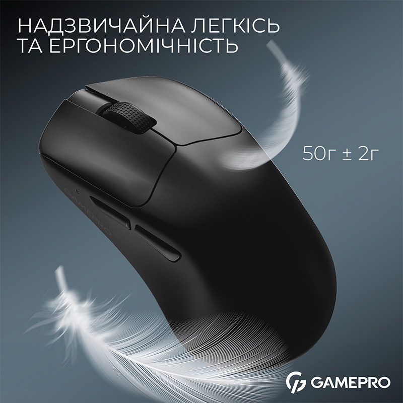 Зовнішній вигляд Миша GAMEPRO Genesis Avenger Pro Black (GM017B)