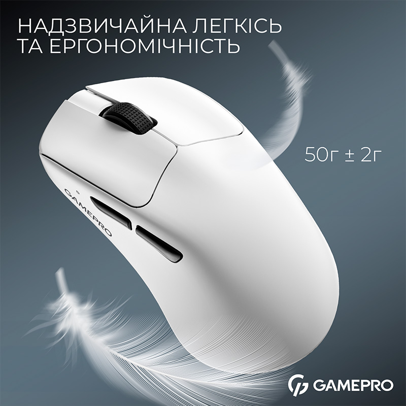 Зовнішній вигляд Миша GAMEPRO Asgard Surt White (GM017W)