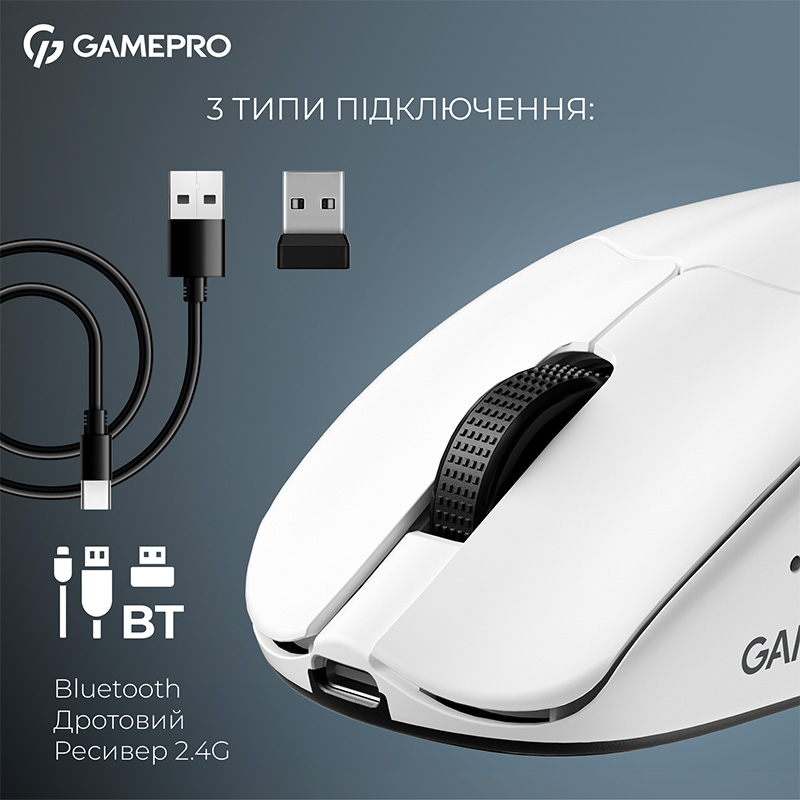 Фото Миша GAMEPRO Asgard Surt White (GM017W)