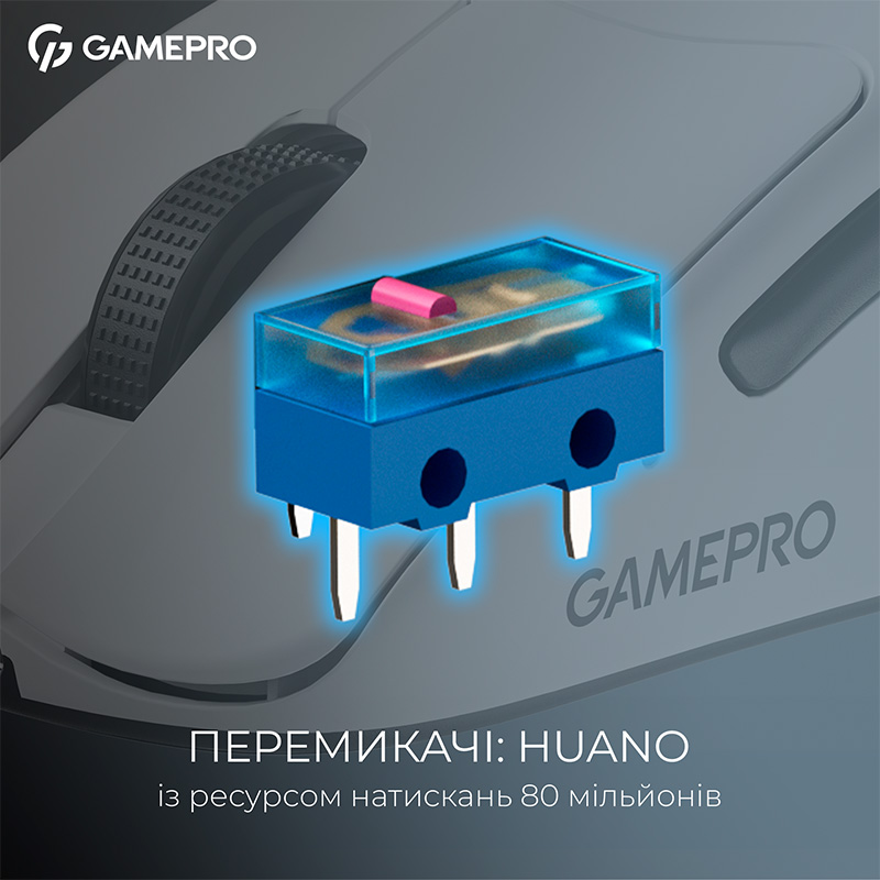 Зображення Миша GAMEPRO Asgard Surt White (GM017W)