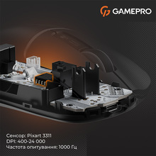 Миша GAMEPRO Genesis Ranker Black (GM012B)