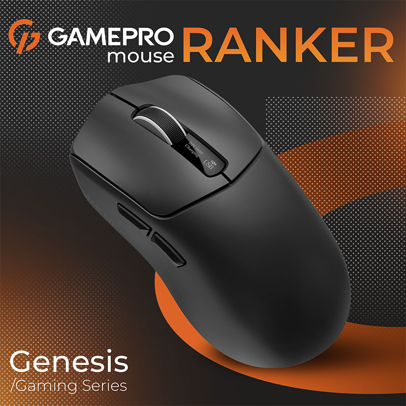 Миша GAMEPRO Genesis Ranker Black (GM012B) Бездротове підключення Bluetooth + RF