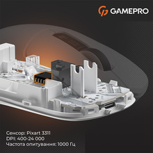 Миша GAMEPRO Genesis Ranker Whhite (GM012W)